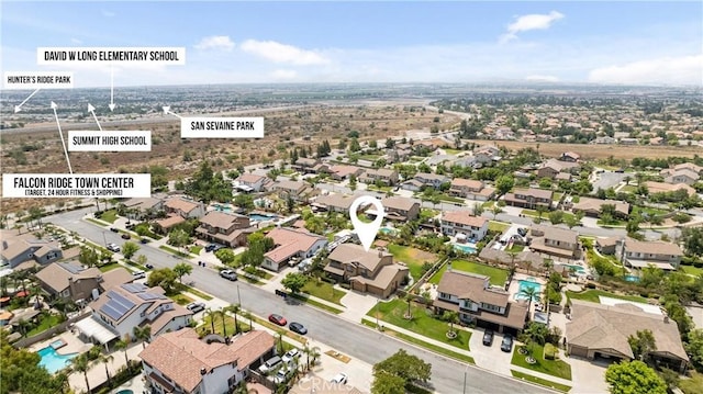 14181 Vai Brothers Dr, Rancho Cucamonga, CA 91739 - aerial view of residential area