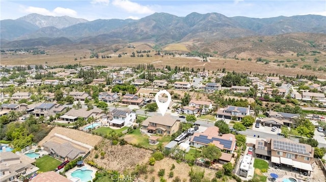 14181 Vai Brothers Dr, Rancho Cucamonga, CA 91739 - aerial view of residential area with mountains and a pool area
