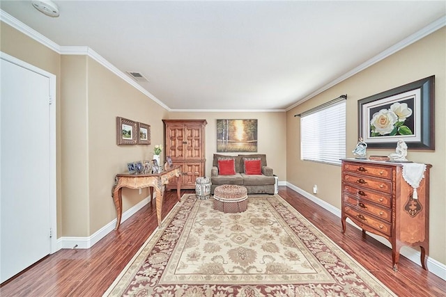 11853 Saybrook Dr, Rancho Cucamonga, CA 91730 - living area with wood finished floors and ornamental molding