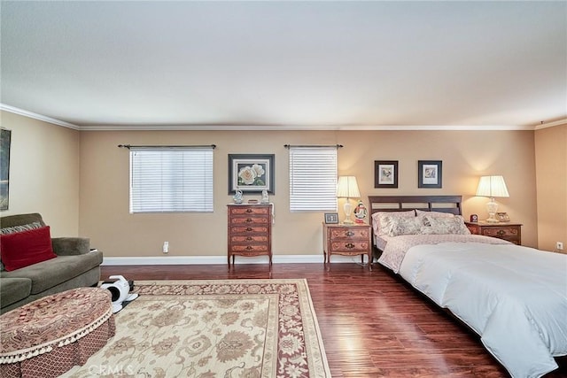 11853 Saybrook Dr, Rancho Cucamonga, CA 91730 - bedroom with crown molding and dark wood-style flooring