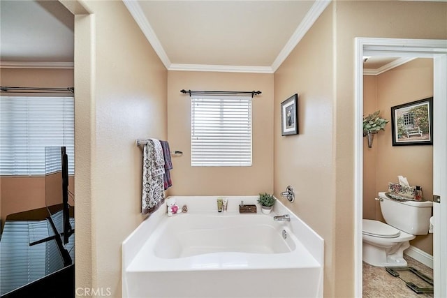 11853 Saybrook Dr, Rancho Cucamonga, CA 91730 - full bathroom with a garden tub and crown molding