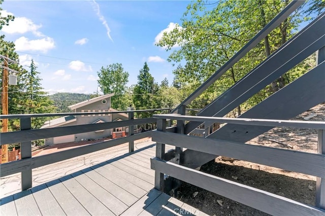 32538 Scandia Dr, Running Springs, CA 92382 - view of wooden deck