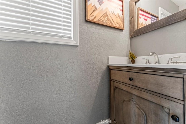 32538 Scandia Dr, Running Springs, CA 92382 - bathroom with a textured wall and vanity