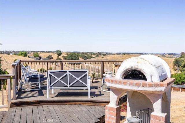 5175 White Tail Pl, Paso Robles, CA 93446 - wooden terrace with outdoor lounge area