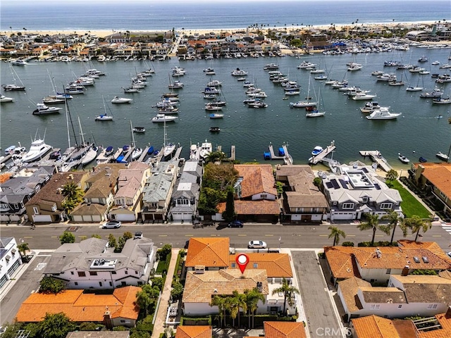 104 Via Lorca, Newport Beach, CA 92663 - bird's eye view of a nearby body of water and a marina