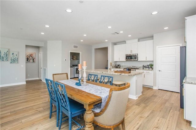 1563 Sunswept Way, Beaumont, CA 92223 - dining area featuring recessed lighting and light wood-style flooring