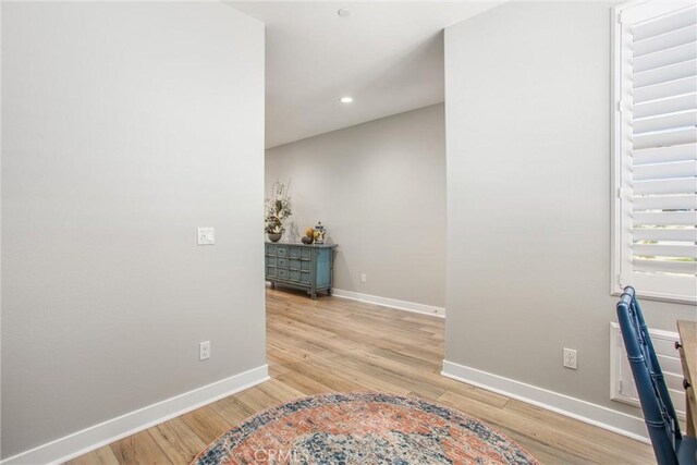 1563 Sunswept Way, Beaumont, CA 92223 - office area with light wood finished floors and recessed lighting