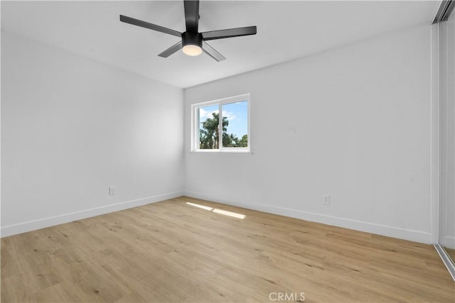 13635 Frady Ave, Chino, CA 91710 - unfurnished room with light wood finished floors and ceiling fan