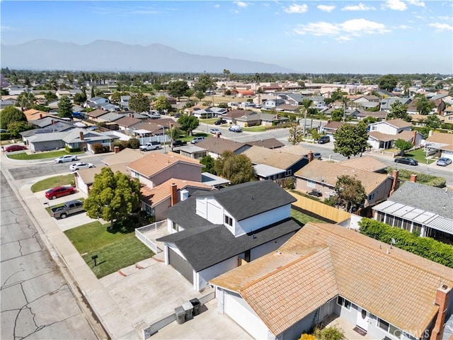 13635 Frady Ave, Chino, CA 91710 - aerial perspective of suburban area featuring a mountain backdrop