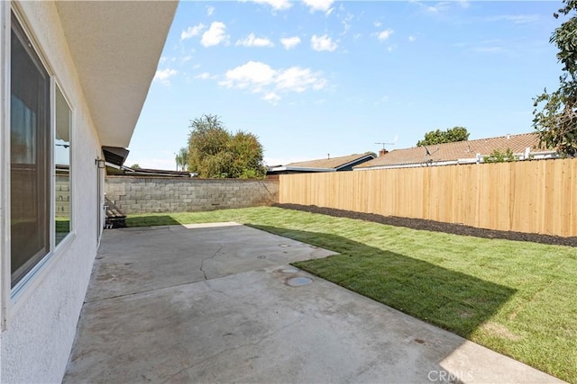 13635 Frady Ave, Chino, CA 91710 - fenced backyard with a patio