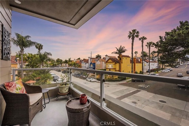 355 N Cleveland St Unit 211, Oceanside, CA 92054 - balcony at dusk with a residential view