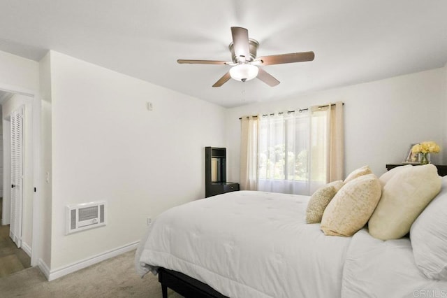 9959 Azuaga St Unit 105, San Diego, CA 92129 - bedroom with carpet floors and ceiling fan
