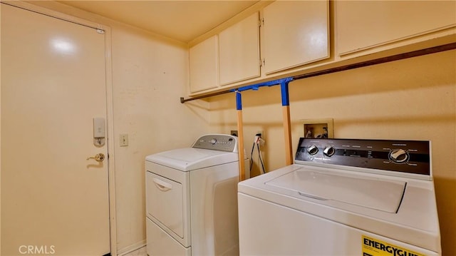 25961 Brookmere Ave, Loma Linda, CA 92354 - washroom featuring cabinet space and washing machine and clothes dryer
