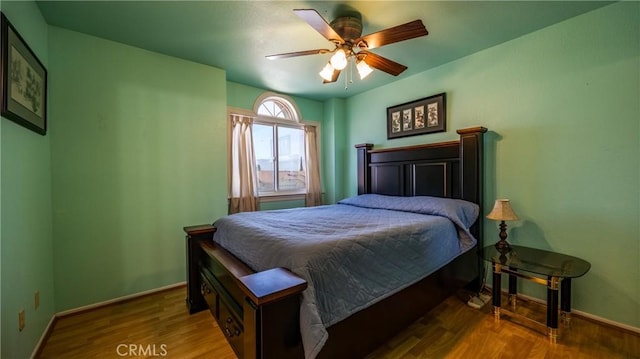 25961 Brookmere Ave, Loma Linda, CA 92354 - bedroom with wood finished floors and ceiling fan