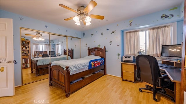 25961 Brookmere Ave, Loma Linda, CA 92354 - bedroom with light wood-style floors and a desk