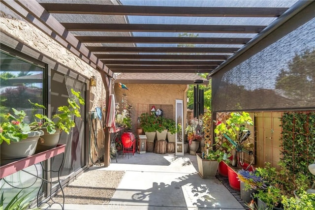 520 Wilshire Ct, Chico, CA 95973 - view of patio / terrace featuring a pergola