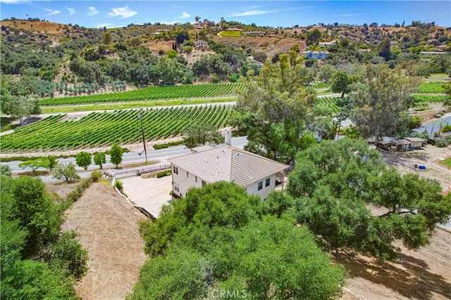2424 Gird Rd, Fallbrook, CA 92028 - aerial view of sparsely populated area featuring rows of crops