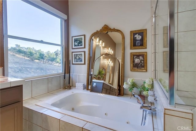 2424 Gird Rd, Fallbrook, CA 92028 - full bath featuring vanity and a tub with jets