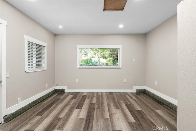 1131 Stewart Ave, Chico, CA 95926 - unfurnished room featuring wood finished floors and recessed lighting