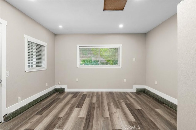 1131 Stewart Ave, Chico, CA 95926 - unfurnished room with wood finished floors and recessed lighting