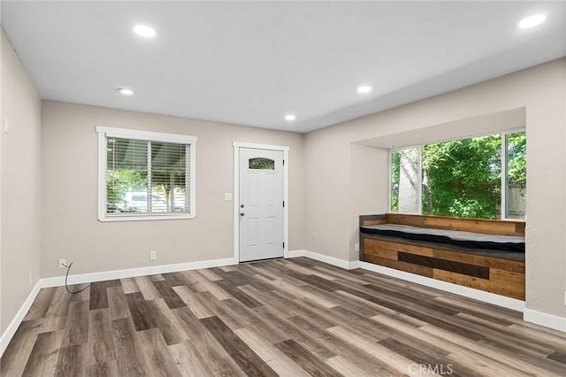 1131 Stewart Ave, Chico, CA 95926 - entryway featuring wood finished floors and recessed lighting
