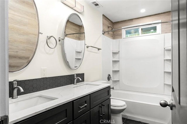 1131 Stewart Ave, Chico, CA 95926 - bathroom with shower / washtub combination and double vanity