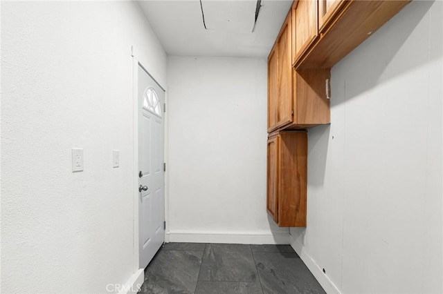 1131 Stewart Ave, Chico, CA 95926 - hallway with baseboards and attic access