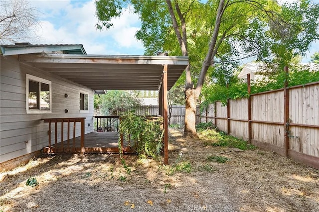 1131 Stewart Ave, Chico, CA 95926 - fenced backyard with a wooden deck