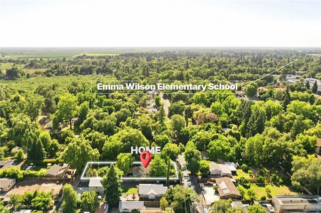 1131 Stewart Ave, Chico, CA 95926 - aerial perspective of suburban area with a heavily wooded area