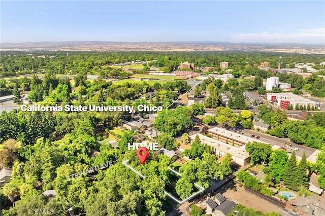 1131 Stewart Ave, Chico, CA 95926 - drone / aerial view of a heavily wooded area