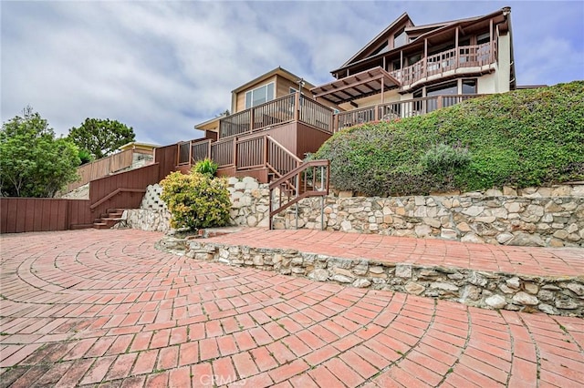 1323 Silvius Ave, San Pedro, CA 90731 - view of patio with stairs
