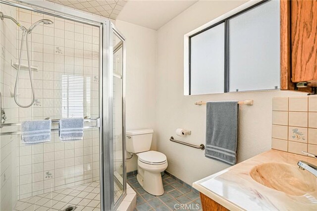 1323 Silvius Ave, San Pedro, CA 90731 - full bath featuring a stall shower, vanity, and tile patterned flooring
