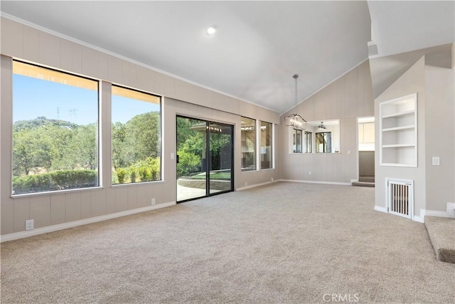14220 El Monte Rd, Atascadero, CA 93422 - carpeted empty room featuring plenty of natural light and built in shelves