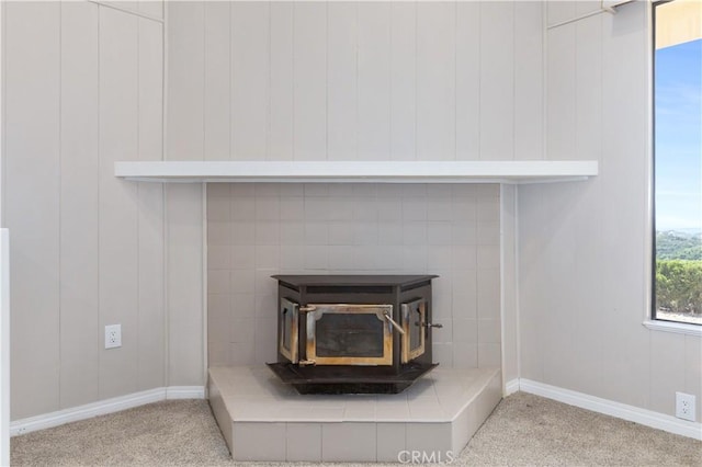 14220 El Monte Rd, Atascadero, CA 93422 - detailed view of carpet and a wood stove