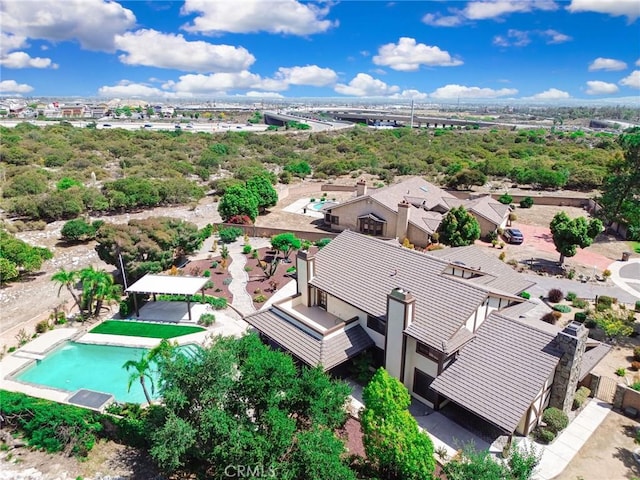1013 Idaho Ct, Claremont, CA 91711 - bird's eye view of a pool area