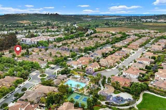 3651 Summit Trail Ct, Carlsbad, CA 92010 - aerial view of property and surrounding area with nearby suburban area