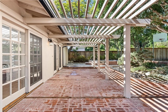 2610 Via Pacheco, Palos Verdes Estates, CA 90274 - fenced backyard featuring a pergola and a patio