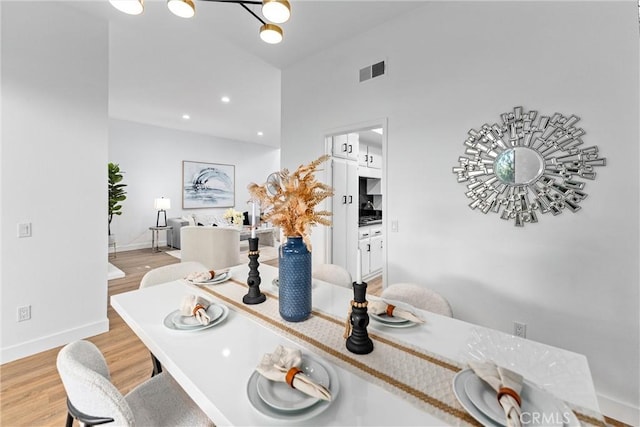 532 Riviera Ct, Fullerton, CA 92835 - dining room with light wood-style floors and recessed lighting