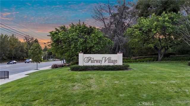 532 Riviera Ct, Fullerton, CA 92835 - community sign with a yard and view of scattered trees