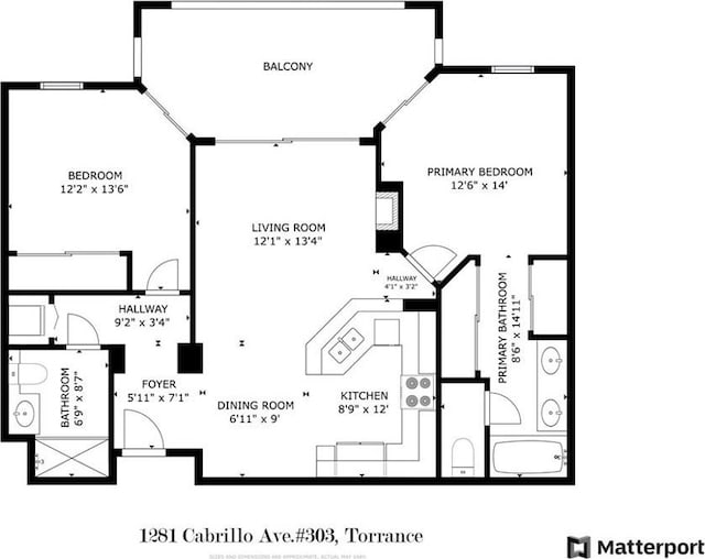 1281 Cabrillo Ave Unit 303, Torrance, CA 90501 - view of home floor plan