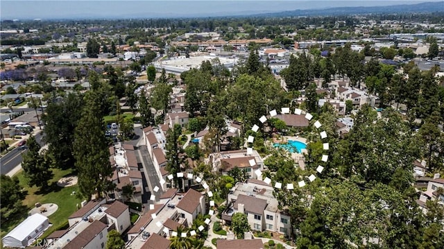 1320 Cabrillo Park Dr Unit D, Santa Ana, CA 92701 - aerial view of property and surrounding area featuring nearby suburban area