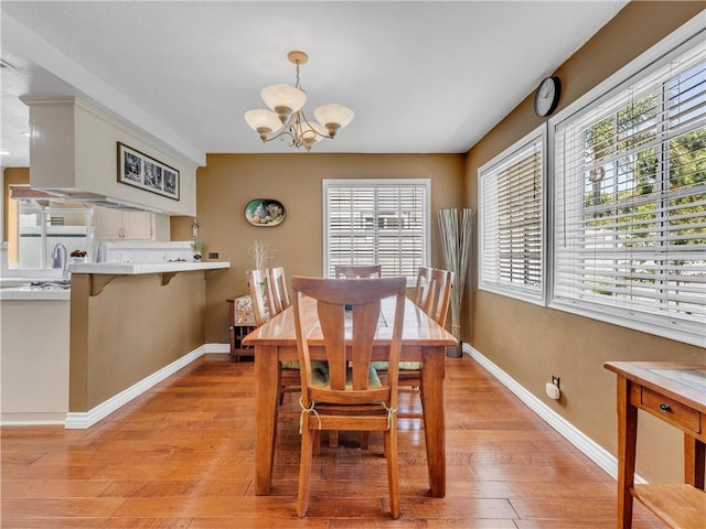 2756 Lemon Dr, Simi Valley, CA 93063 - dining area with a chandelier and light wood finished floors