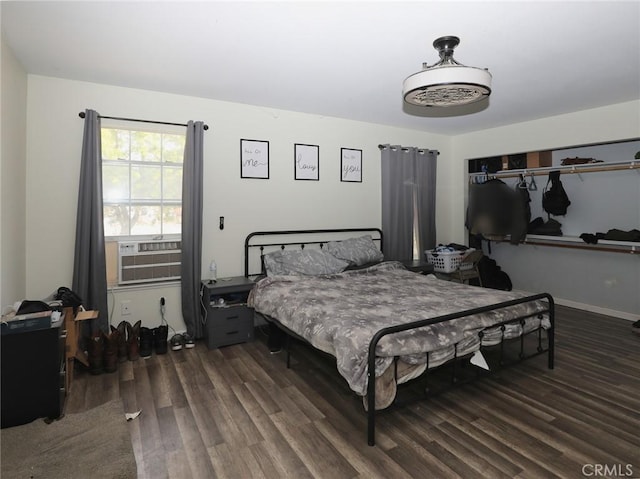 3687 Madison Dr, Clearlake, CA 95422 - bedroom featuring wood finished floors and cooling unit