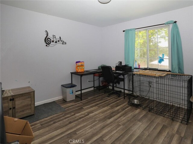 3687 Madison Dr, Clearlake, CA 95422 - office with wood finished floors