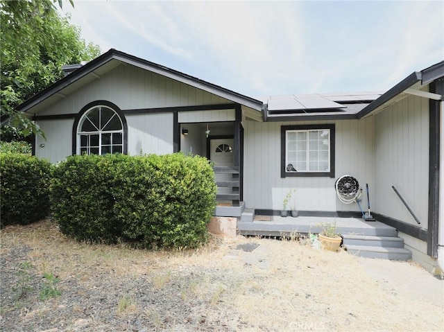 3687 Madison Dr, Clearlake, CA 95422 - view of front facade with roof mounted solar panels