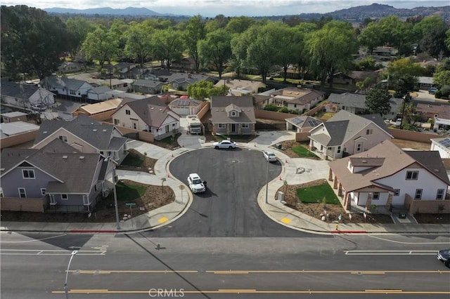 5215 Peony Ct, Riverside, CA 92506 - aerial perspective of suburban area with mountains