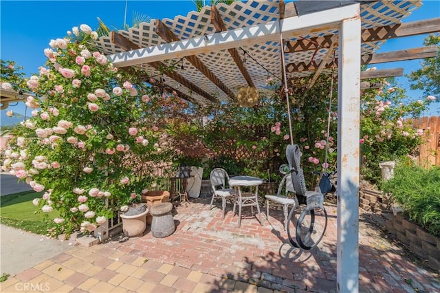 1068 Richmond Dr, Claremont, CA 91711 - view of patio with a pergola and outdoor dining space