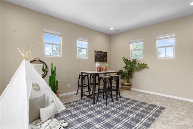 15809 Concord Rdg, San Diego, CA 92127 - dining room featuring carpet floors and recessed lighting