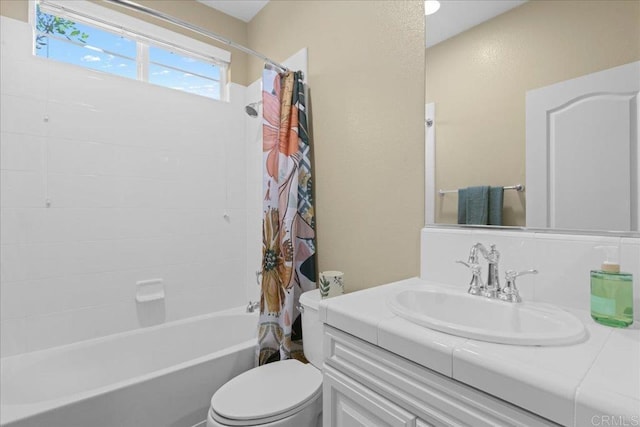15809 Concord Rdg, San Diego, CA 92127 - bathroom featuring vanity and shower / bath combo with shower curtain