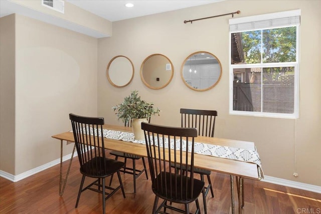 15809 Concord Rdg, San Diego, CA 92127 - dining area featuring wood finished floors and baseboards